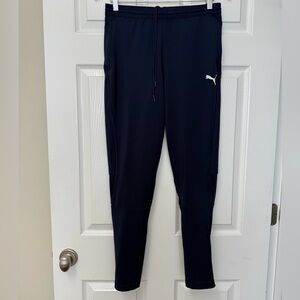 Puma Women’s Navy Soccer Drycell Sweatpants Warmups Joggers Size S